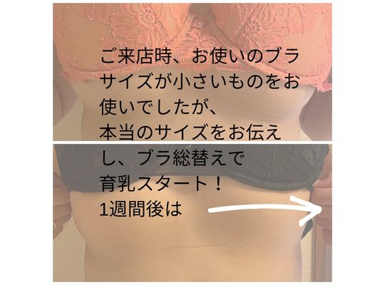 バストトップもググッと上がります！